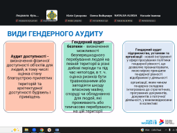 Інформ сесія щодо проведення гендерного аудиту